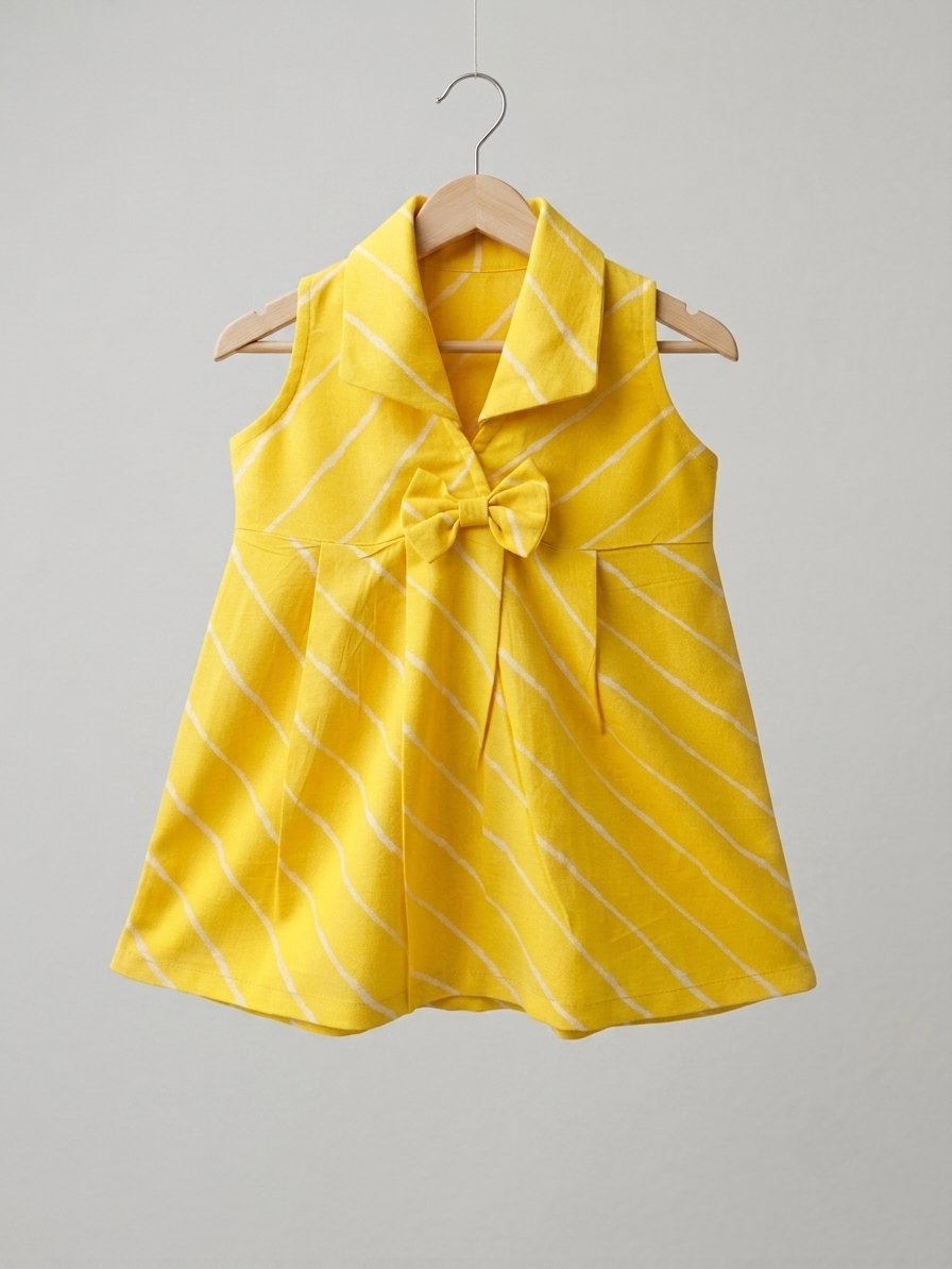 Yellow Stripes Frock