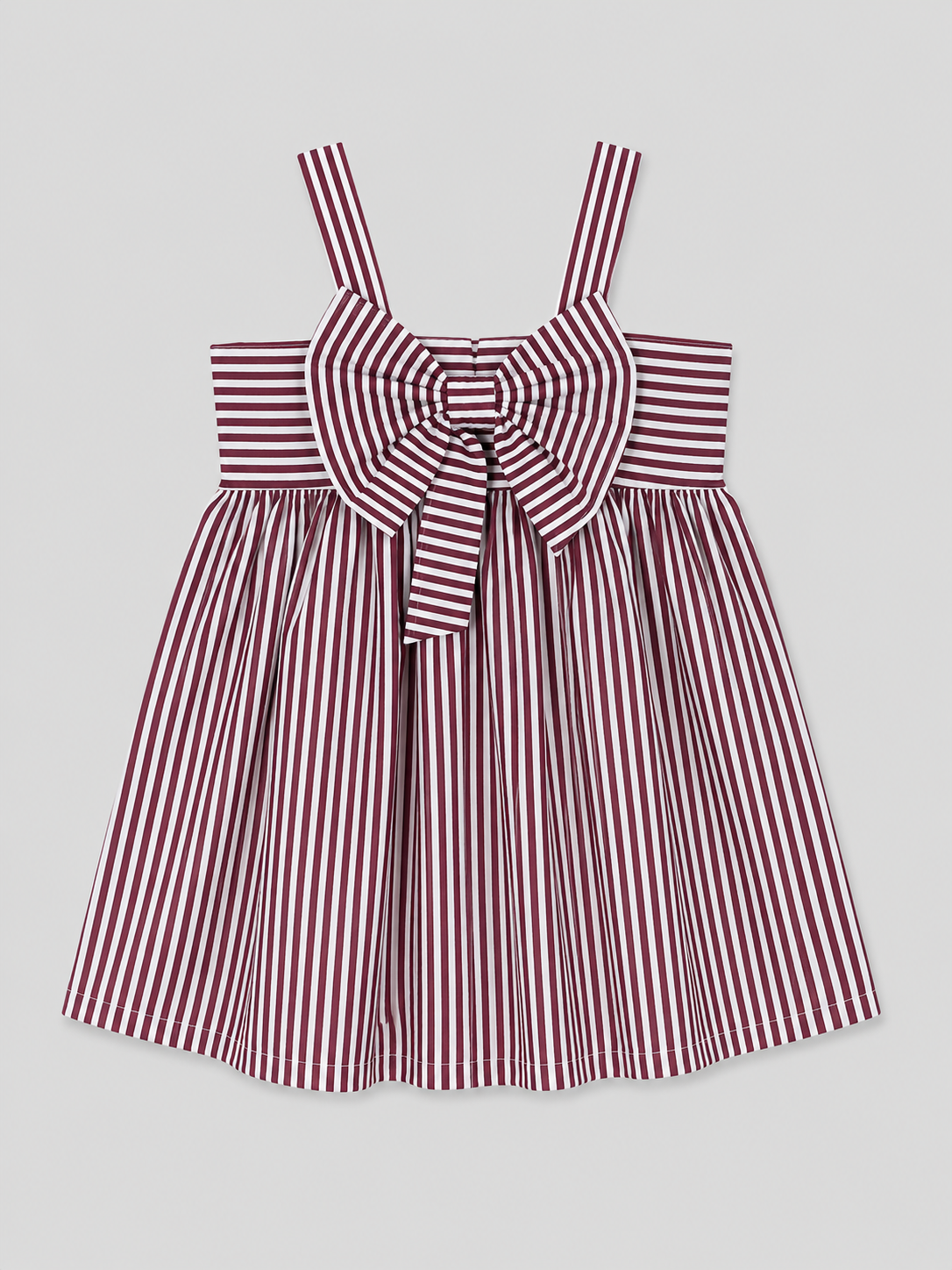 Maroon Striped Frock