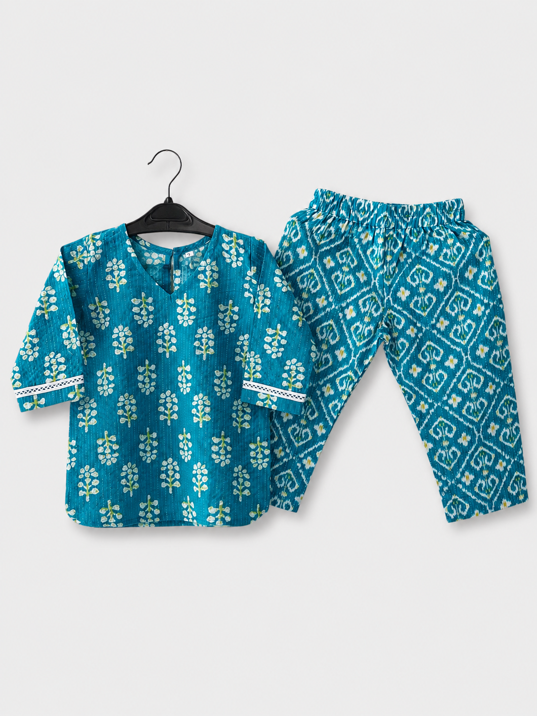 Blue Batik Cord Set